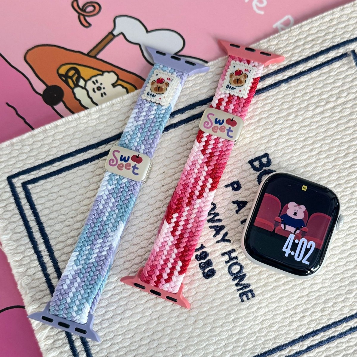 Bear-Knit Magnetic-Clasp Watch Strap