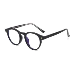 TR Ultra-light Material Anti-blue Light Vintage Glasses Rim - Blue - View 1