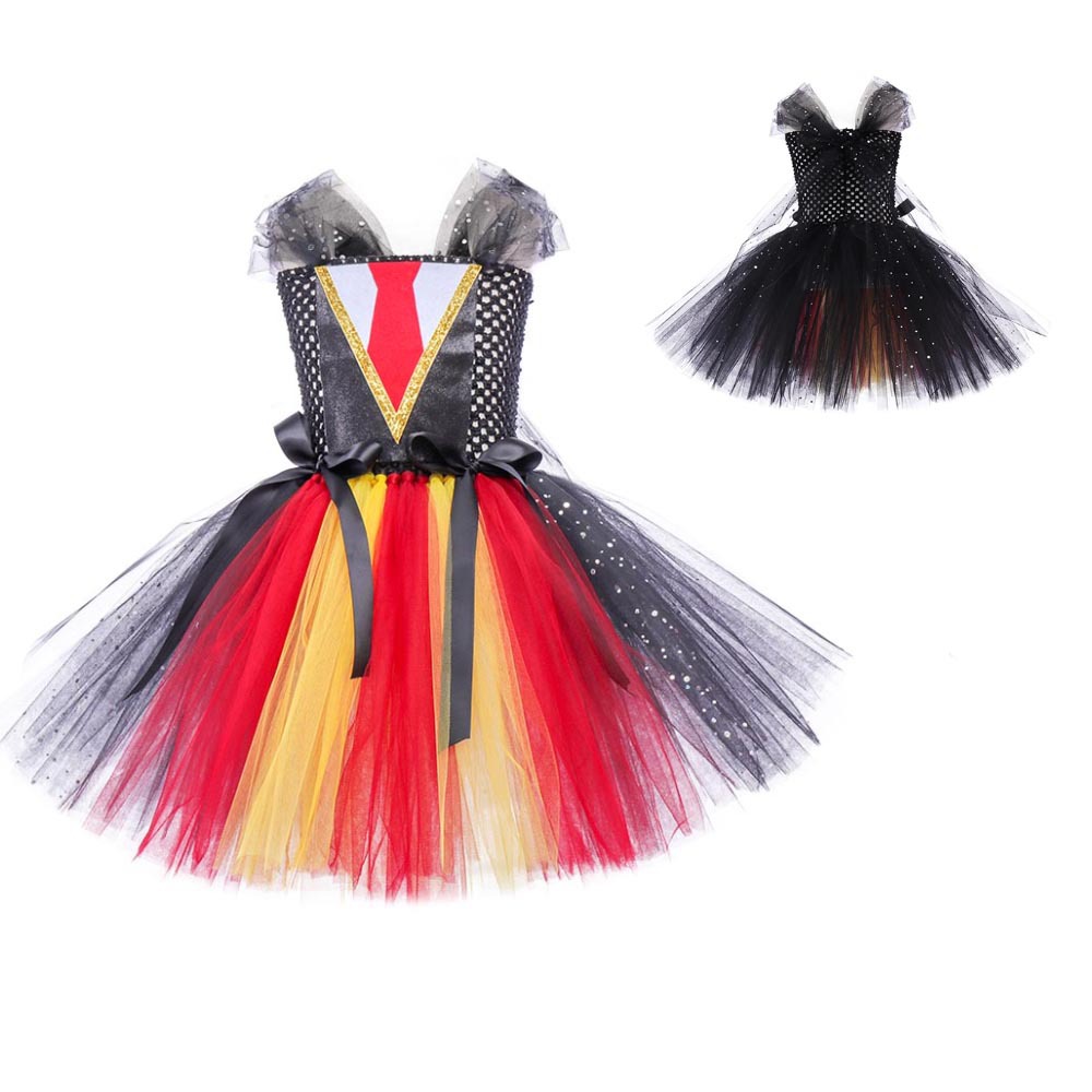 Halloween Cosplay Girls Carnival Party Witch Cosplay Pettiskirt Red - Shop at LoveMi