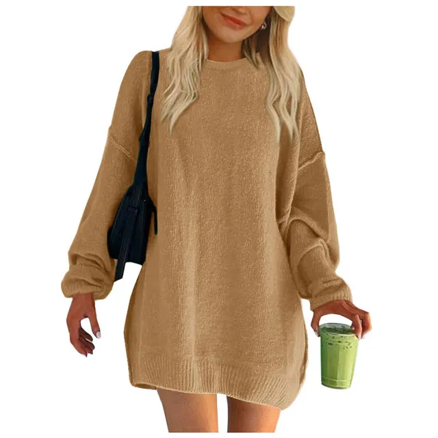 Women's Turtleneck Sweater Fashion Rib Knitted Dark Khaki Cloth - Shop at LoveMi