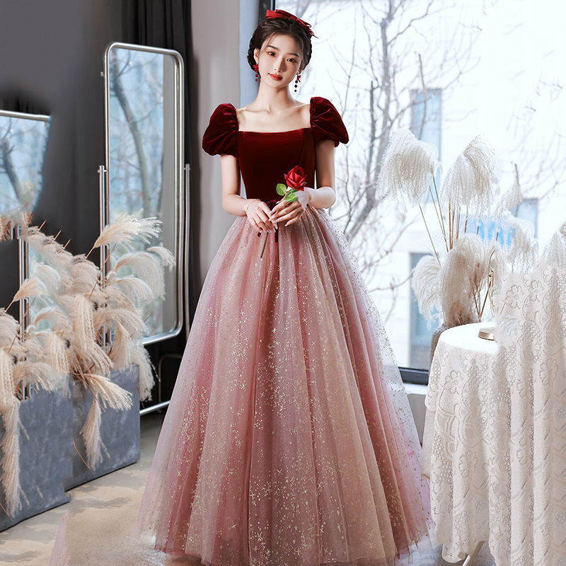 New Princess Escape Daily Style Hepburn Style Engagement Art Exam Dress
