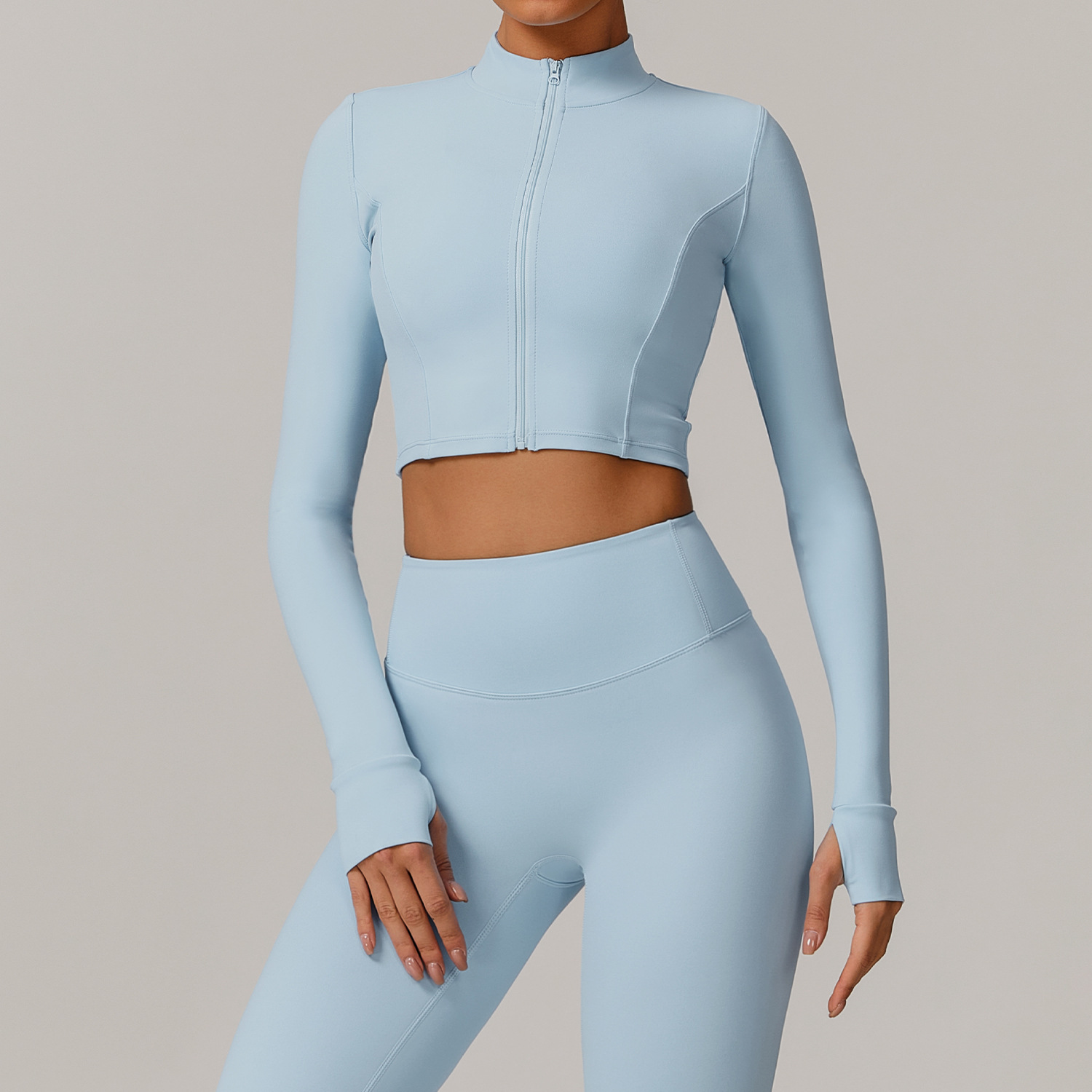 Slim-fit Fitness Long-sleeve Jacket Quick-dry Yoga Wear - Image 8