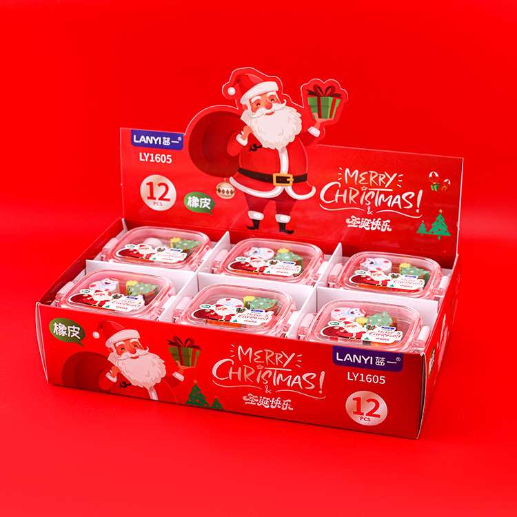 Buckle Boxed Christmas Eraser