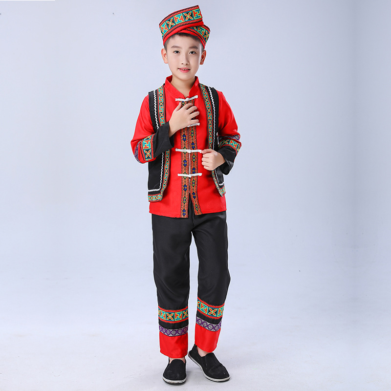 Ethnic Minority Dance Performance Costume For Boys — foto 4