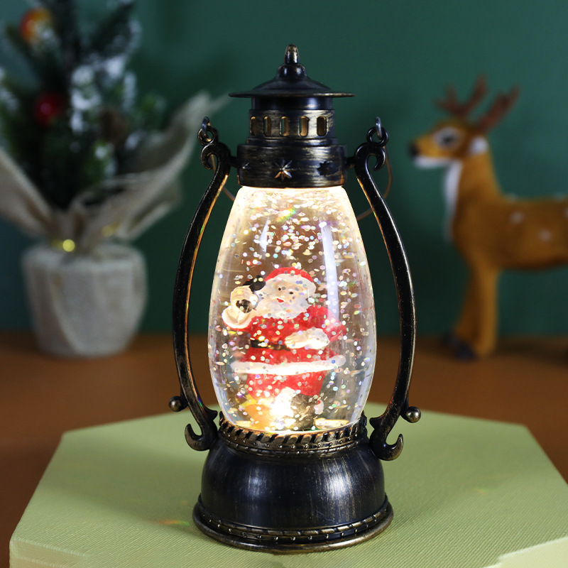 Oil Lamp Santa Claus