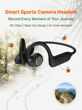New Smart Camera Bluetooth Earphones