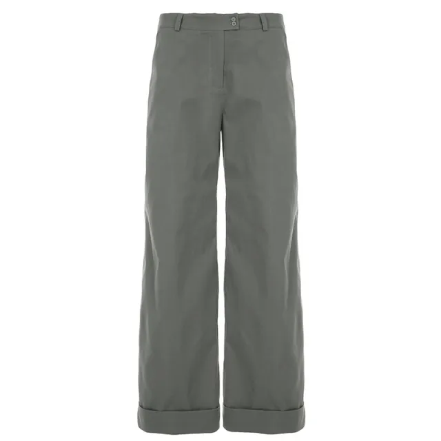 New Fashion Women's Clothing Solid Color Basic Suit Pants Gray - Shop at LoveMi