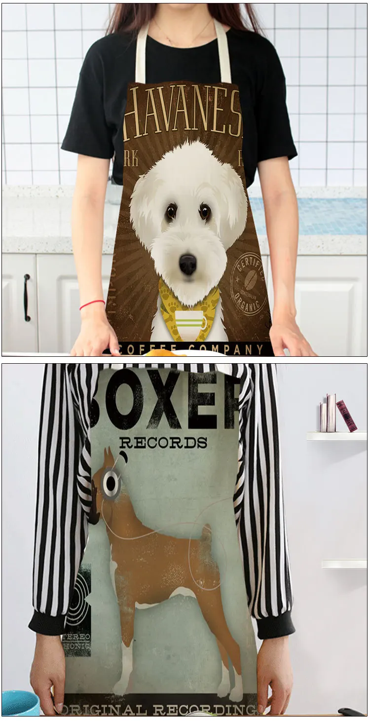 Title 4, Cotton linen creative cartoon dog apron