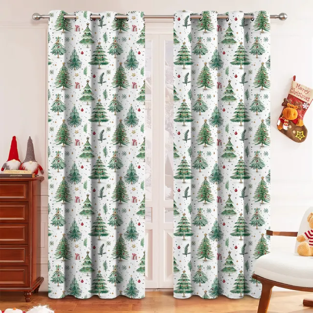Christmas Forest Punching Shading Curtain Decoration New Christmas Forest Punching - Shop at LoveMi