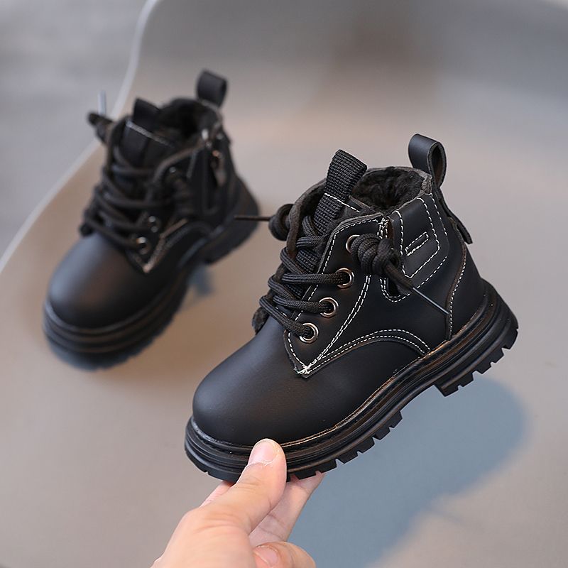 Baby Soft Bottom Short Boots High-top With Velvet Thickening Thermal Cotton Shoes — foto 12