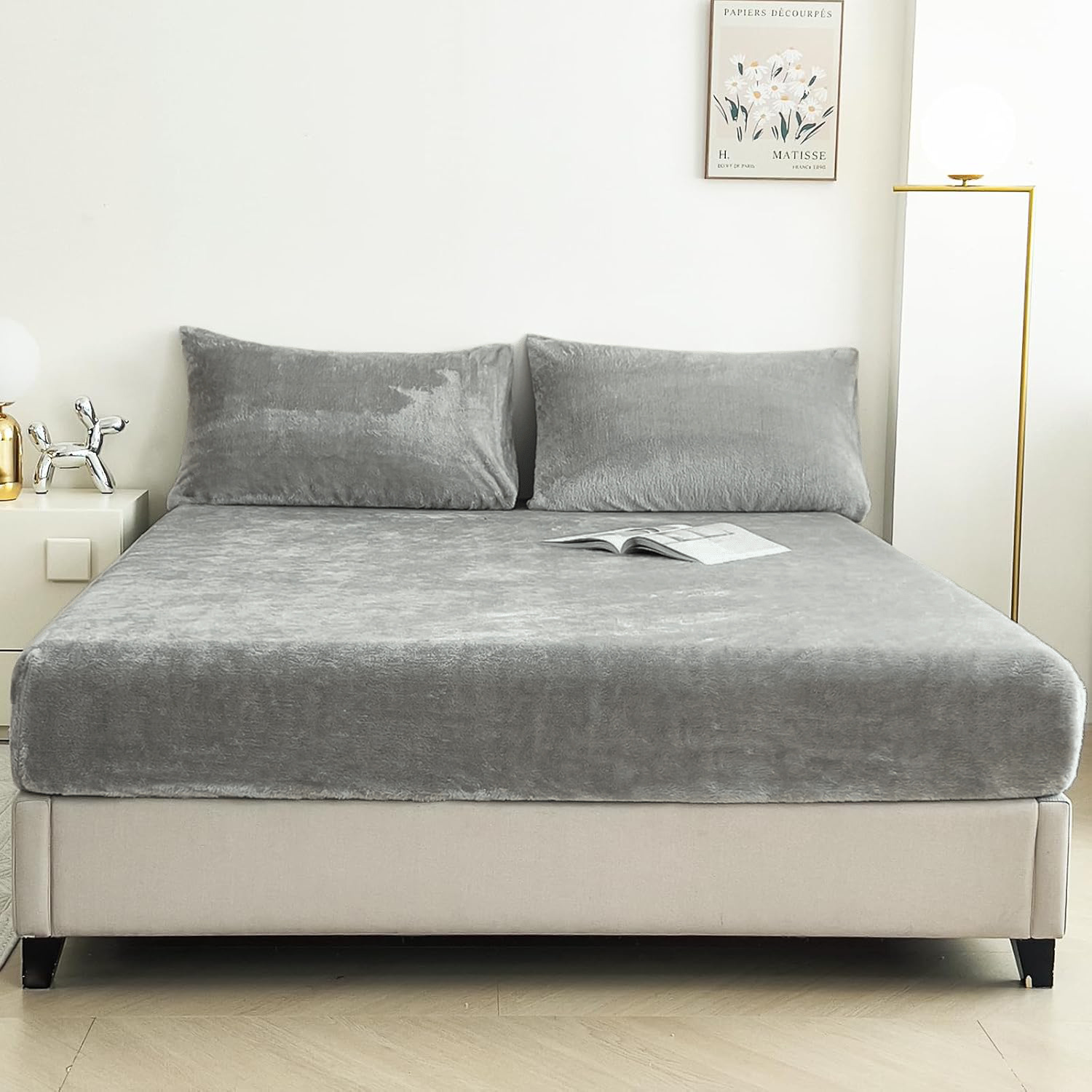 Fitted Sheet And Pillowcase Three-piece Set Warm And Extra-thick