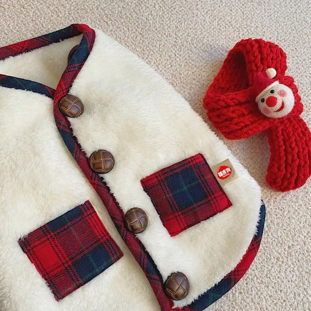 Christmas Send Scarf Pet Clothes White - Shop at LoveMi