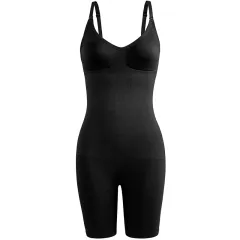 One-piece Corset Bodybuilding Belly Contraction Waist Shaping Hip Lift Women's Tights - Black - View 1
