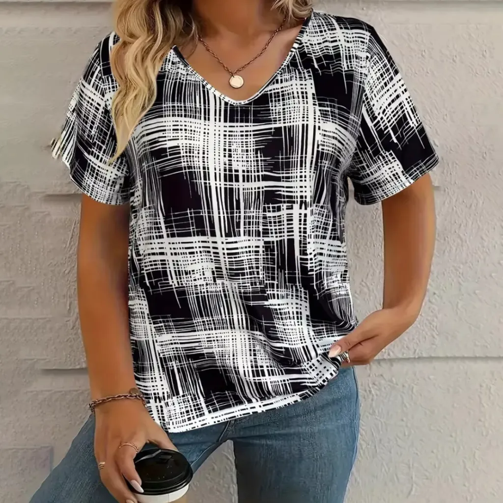 Summer New Casual Multicolor Design Women's T-shirt - Wb14Ry250414Y210