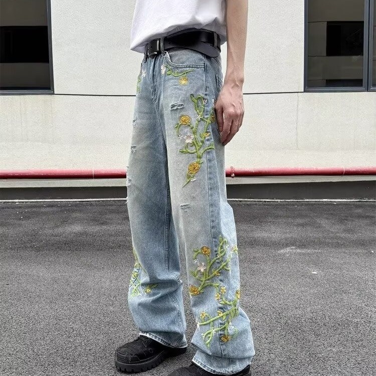 $17.05 High Street Casual Pants Loose Draping Effect Wide Leg Pants Fashion