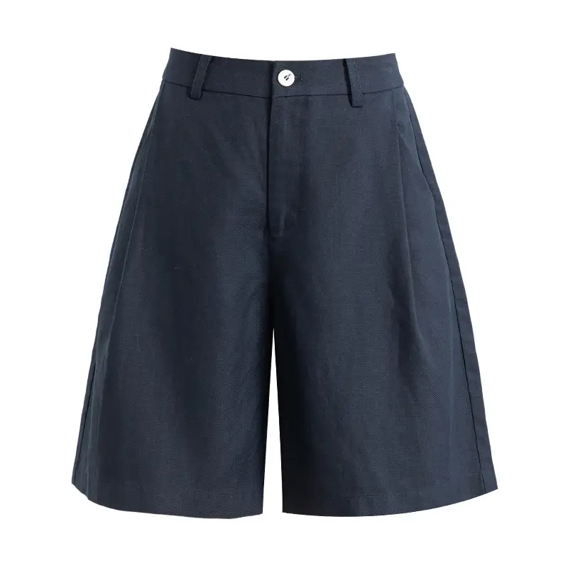 Summer White Tencel Linen Shorts