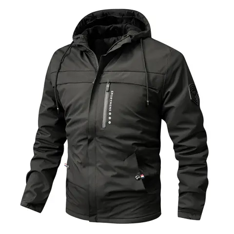 Winter New Plus Size Fleece Hooded Jacket Outdoor Casual