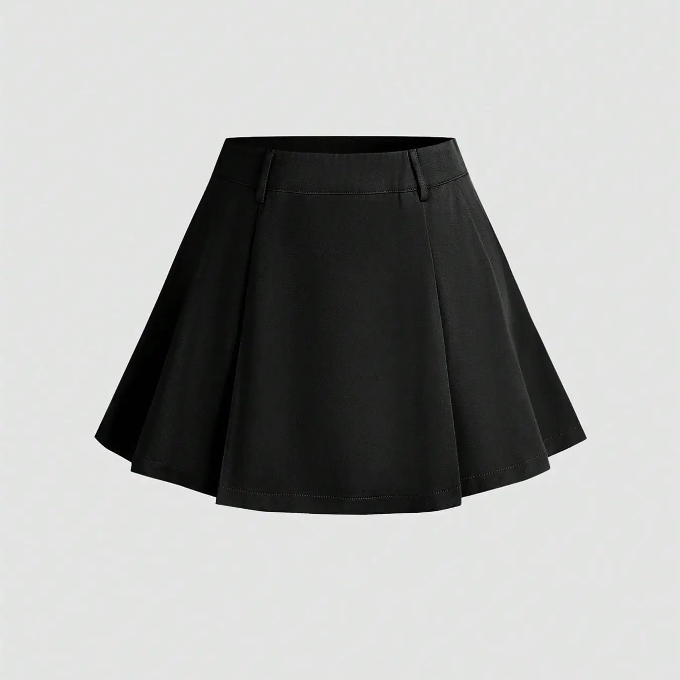 Stylish And Minimalist Pleated Design Womens Skirt