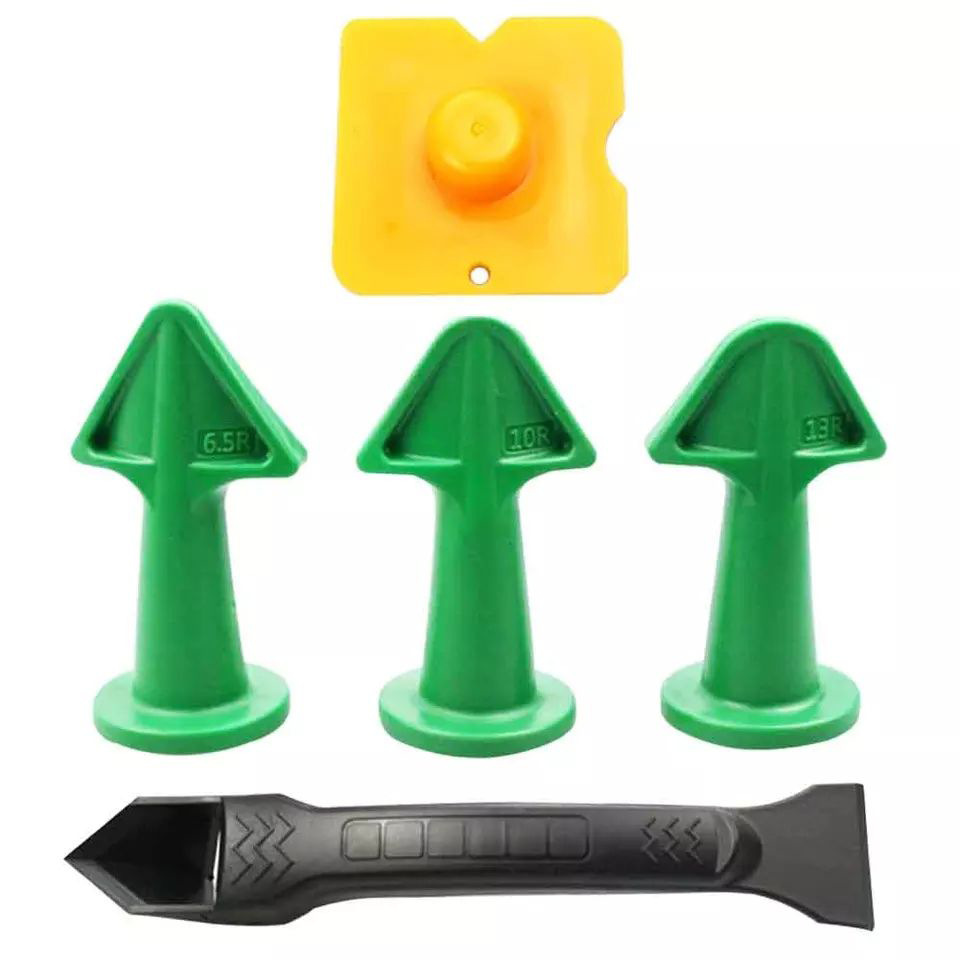 Caulking Nozzle Pointed Spatula Scraper Grout-sealing Nozzle Five-piece Set - Image 3