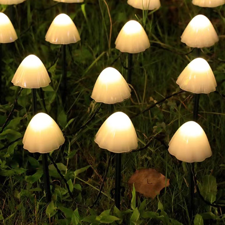 Outdoor Solar LED Mushroom Lamp String