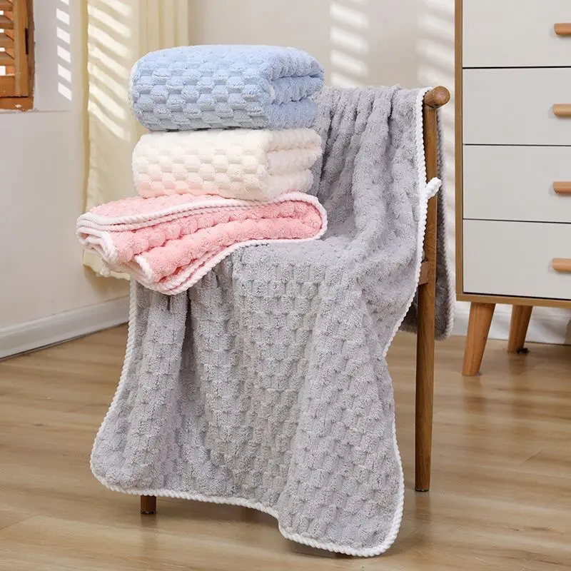 Coral Fleece Household Soft Absorbent Cloud Bath