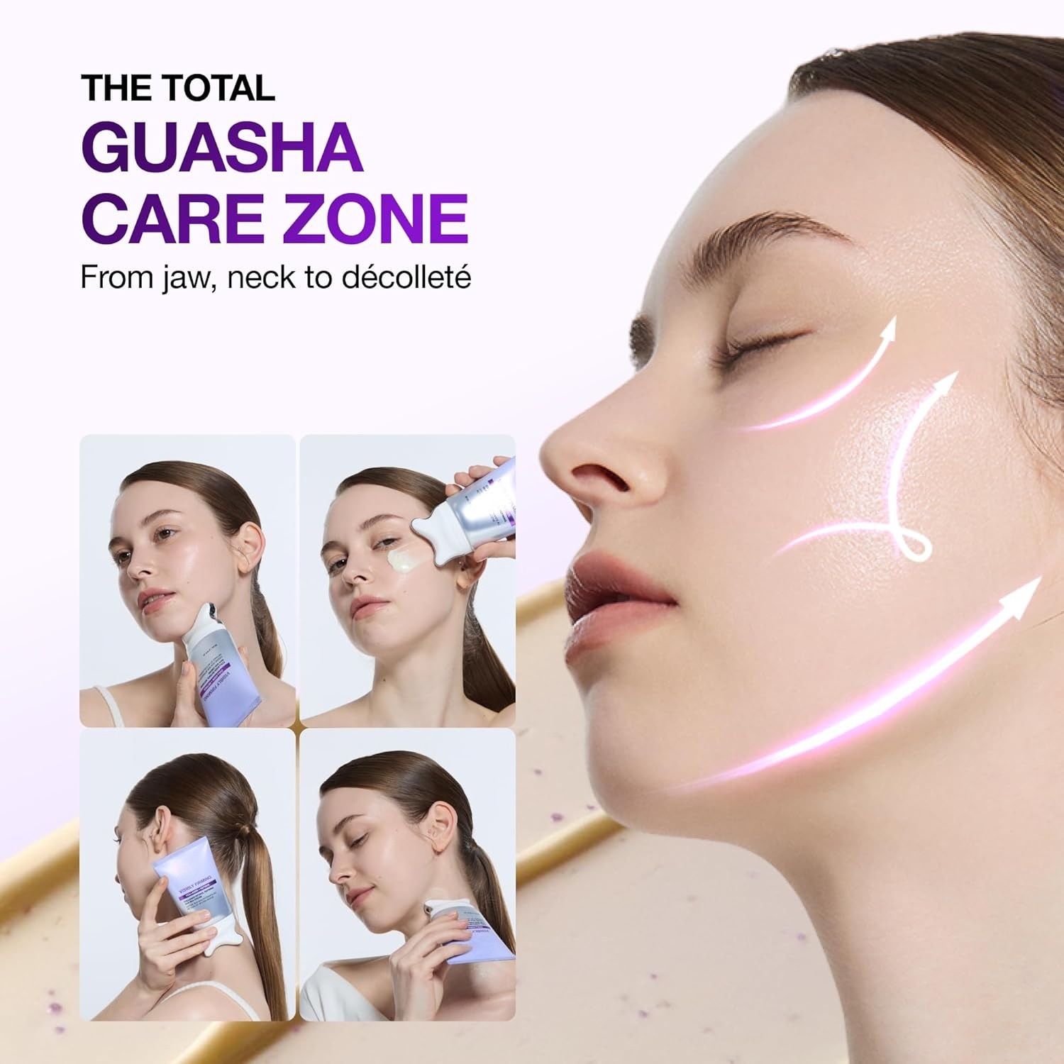Neck And Facial Massage Cream For Cleansing And Moisturizing