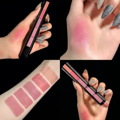 Velvet Matte Lipstick Moisturizing Non-fading Five-in-one Lipstick Combination Set - Pink - View 1