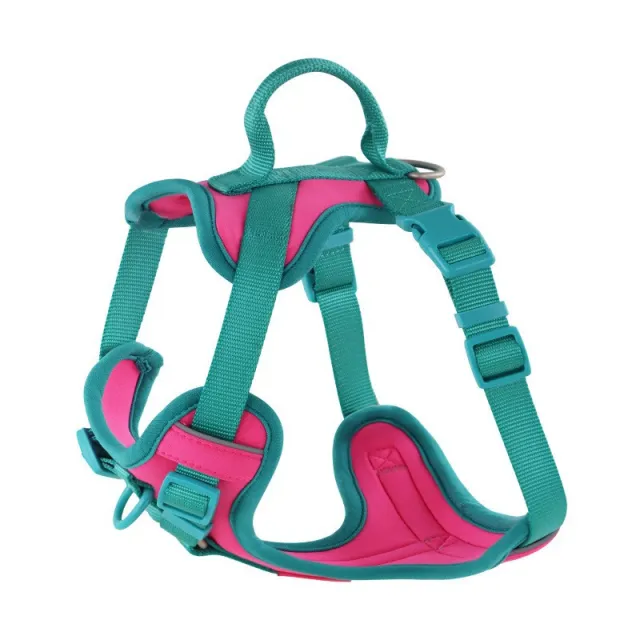 Dog Breast Strap Hand Holding Rope Dog Leash Collar Chest Back Green Rose - Shop at LoveMi