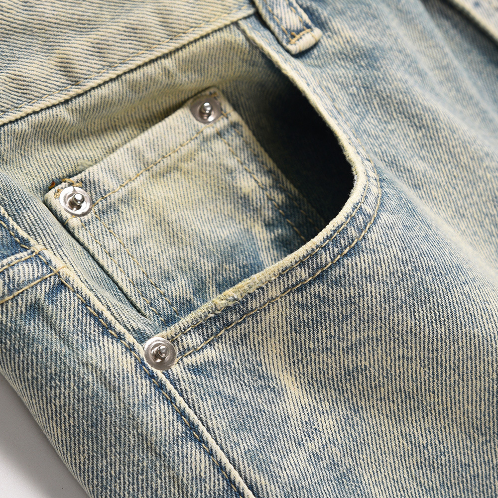 Faded Denim Vintage Men's Pants