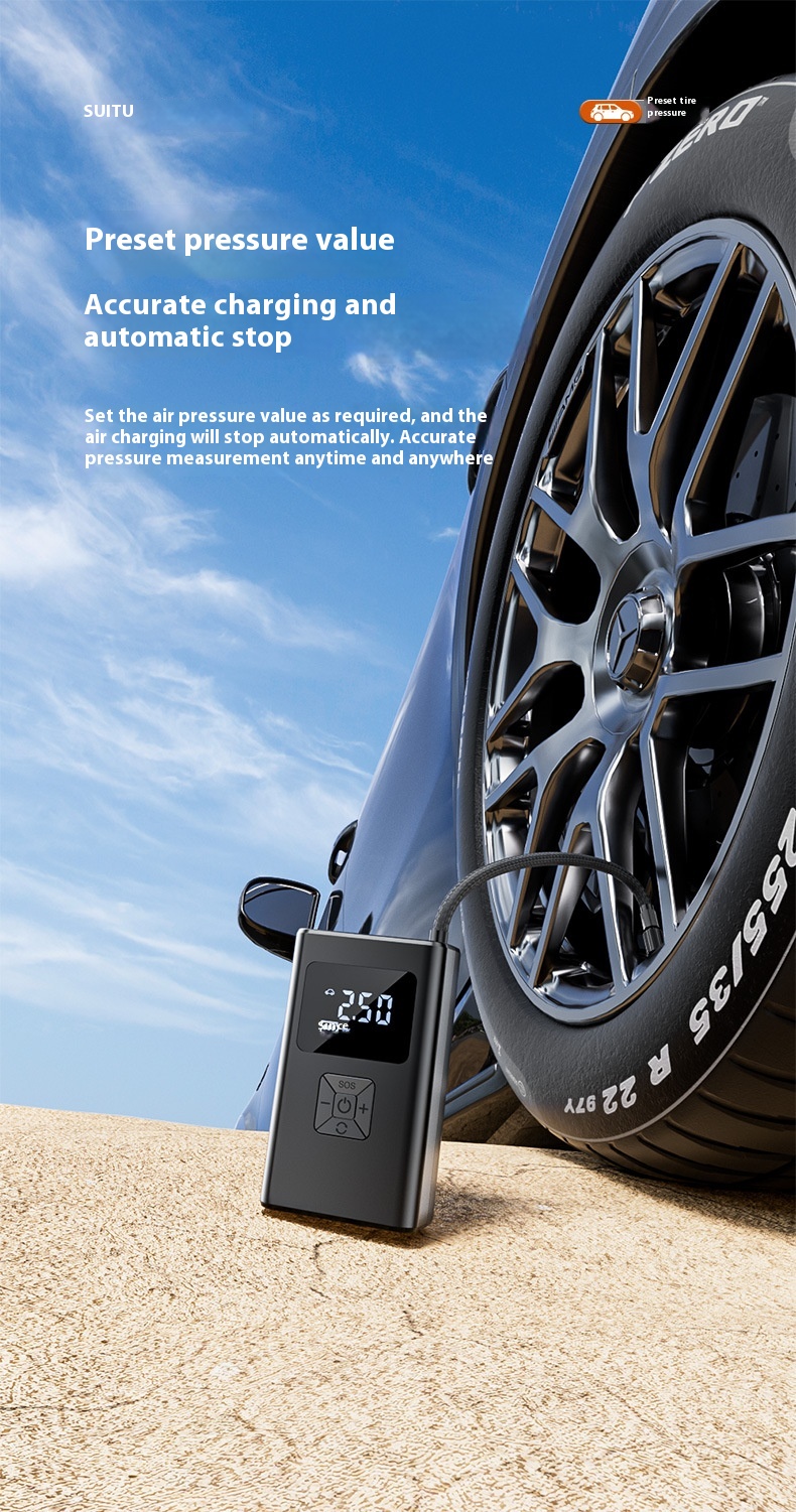 Portable Small Wireless Digital Display Car Inflatable - Image 6