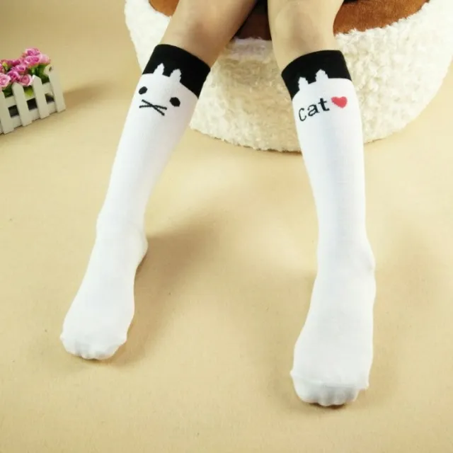 Middle Tube Baby Overknee Long Boot Girls High Tube Students' Socks White - Shop at LoveMi