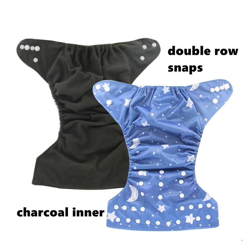 Floral Patterned Breathable Leak-proof Baby Diaper Covers Washable Baby Cloth Diapers 6