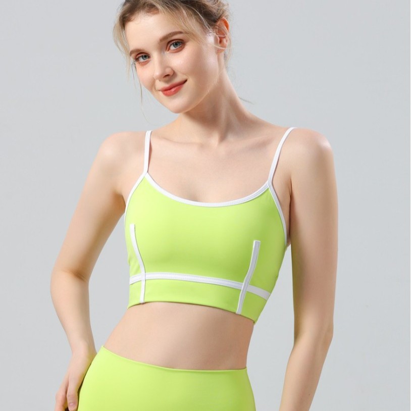 Fashionable Backless Vest Bare-feel Slimming Geometric Lingerie Yoga Wear