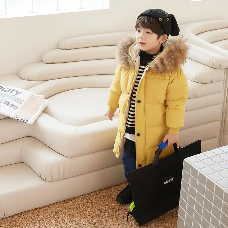 Big Fur Collar Mid-length Medium And Large