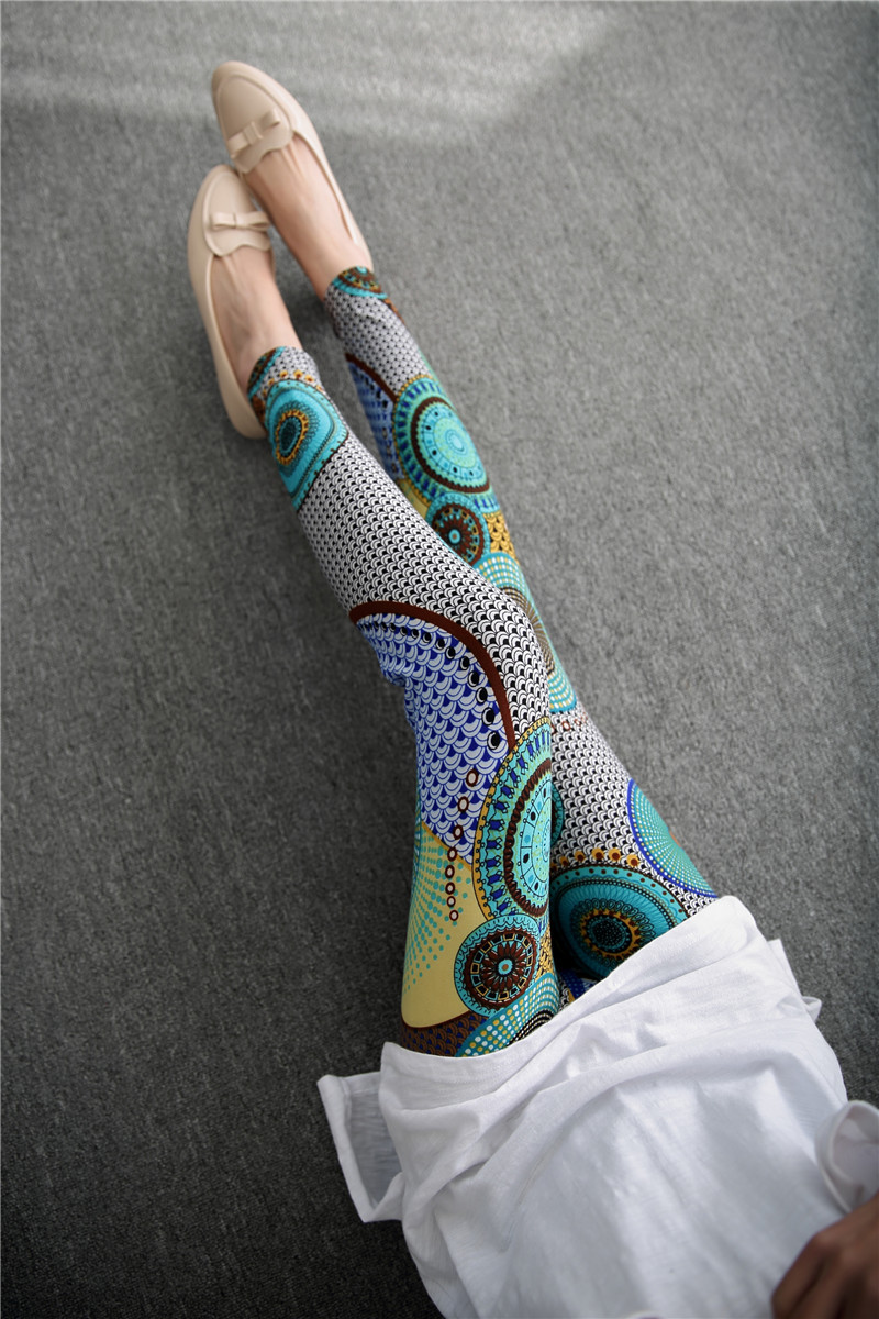 Title 3, Groothandel elastische leggings met Spring Graf...