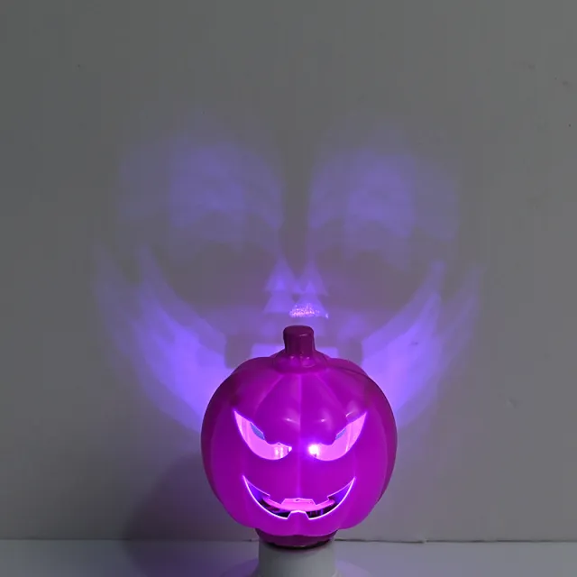 Halloween Decoration Holiday Party Bedroom Pumpkin Lamp Purple Light - Shop at LoveMi