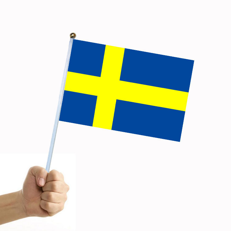 Sweden Hand Signal Flag Polyester Double-sided Pattern