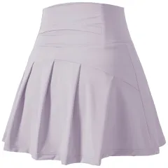 Anti-exposure Loose High Waist Slimming Yoga Tennis Culottes - Purple - View 1