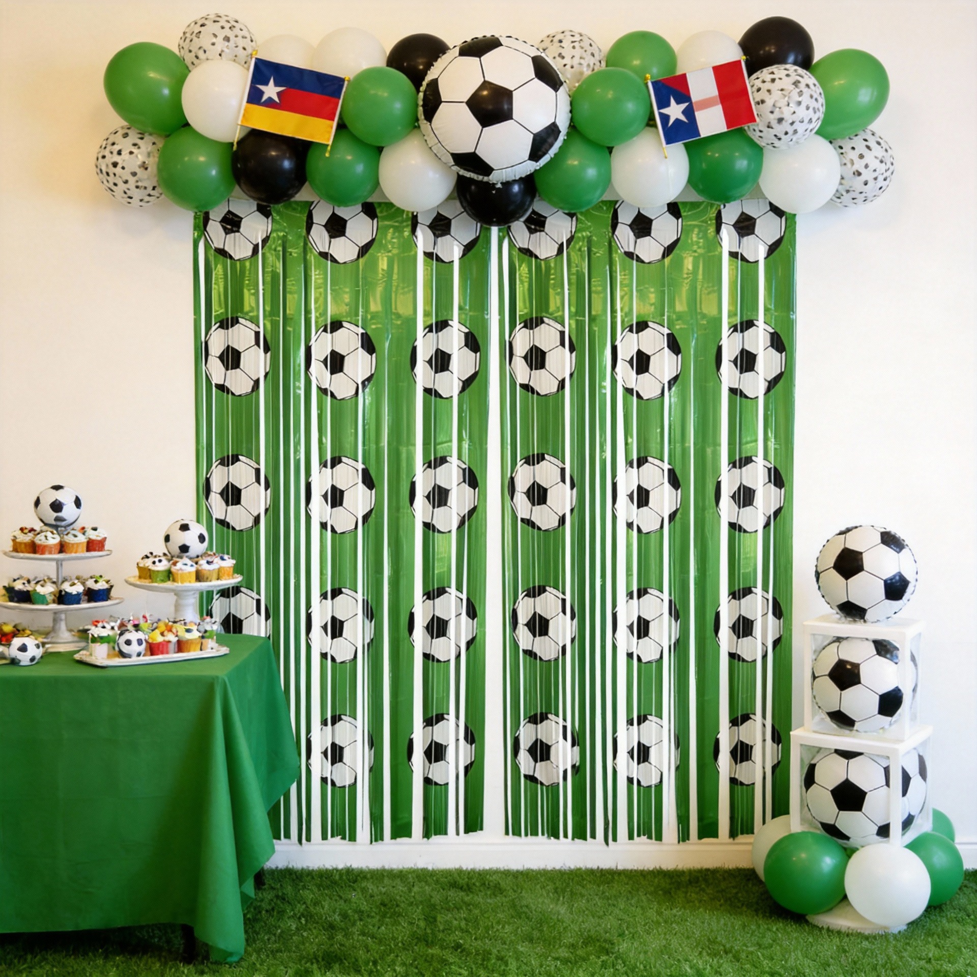 World Cup Rain Curtain Football-themed Party Decoratio Tassel Curtain