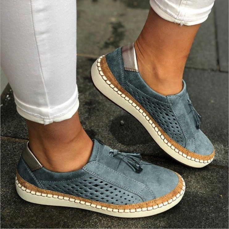 Synthetic PU Slip-On Flats