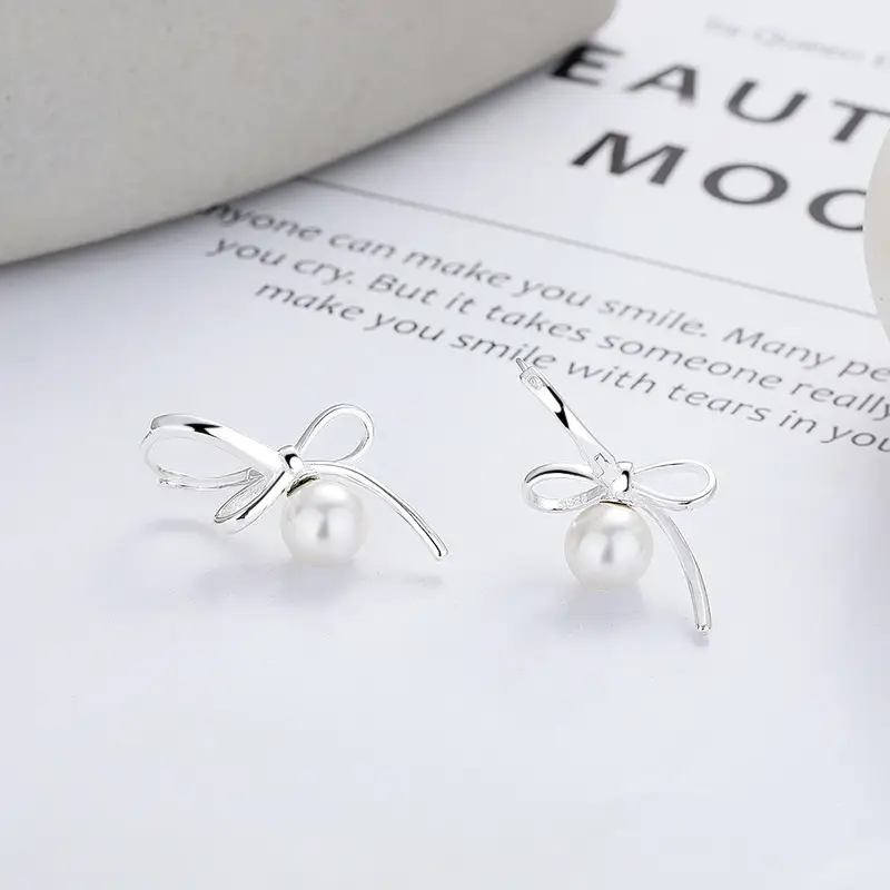 Creative Trendy Design Earrings Silver