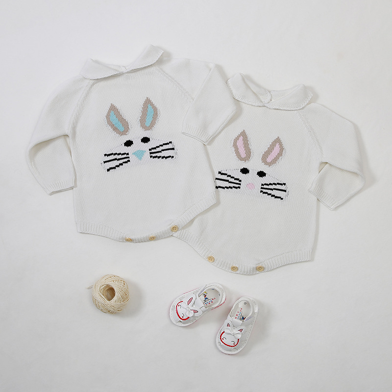 Title 1, European and American Knitted Romper Baby Cute ...