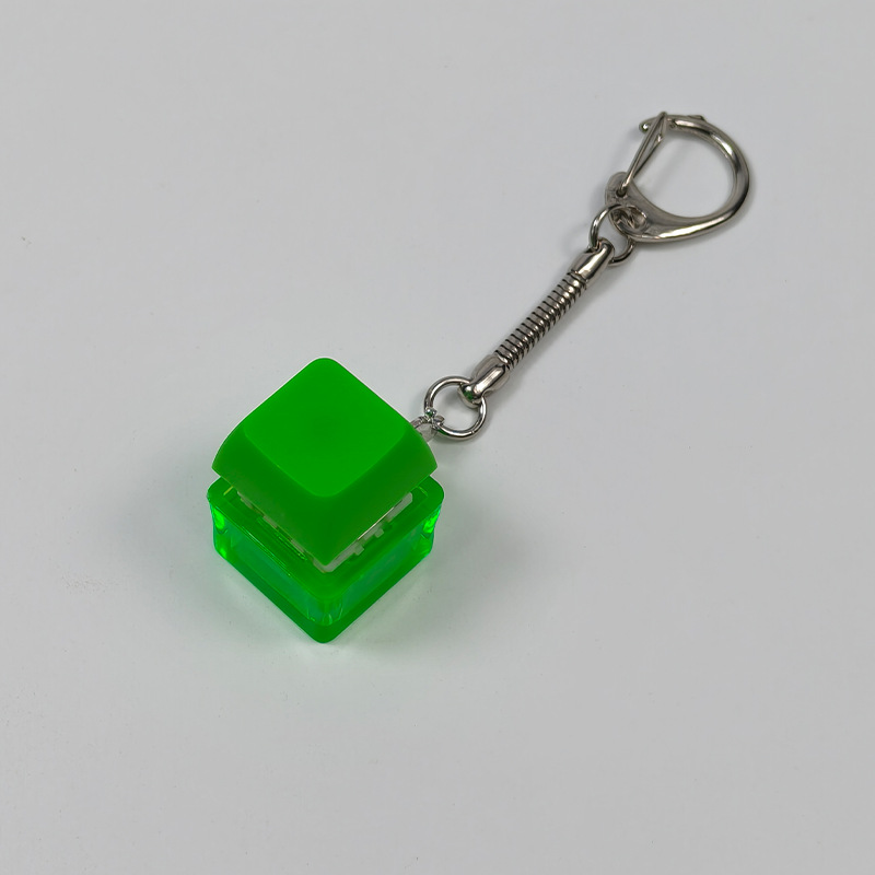Stress-relief Keychain Toy With Finger-popping Buttons For Venting