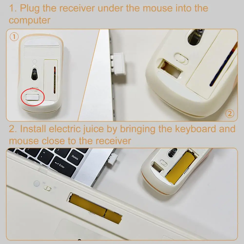 Wireless Keyboard And Mouse Set Small And Portable Lovely Female Office
