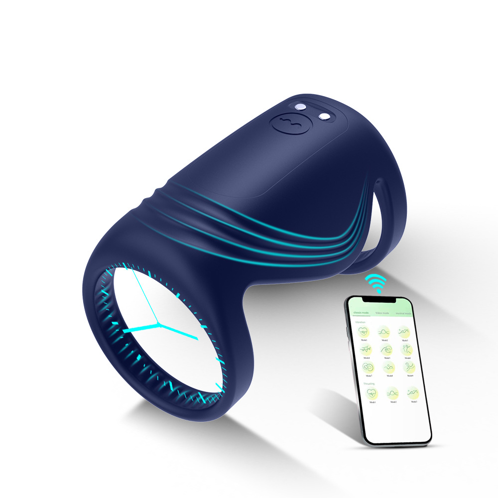 APP Wireless Remote Control Vibration Delay Horseshoe Ring 30