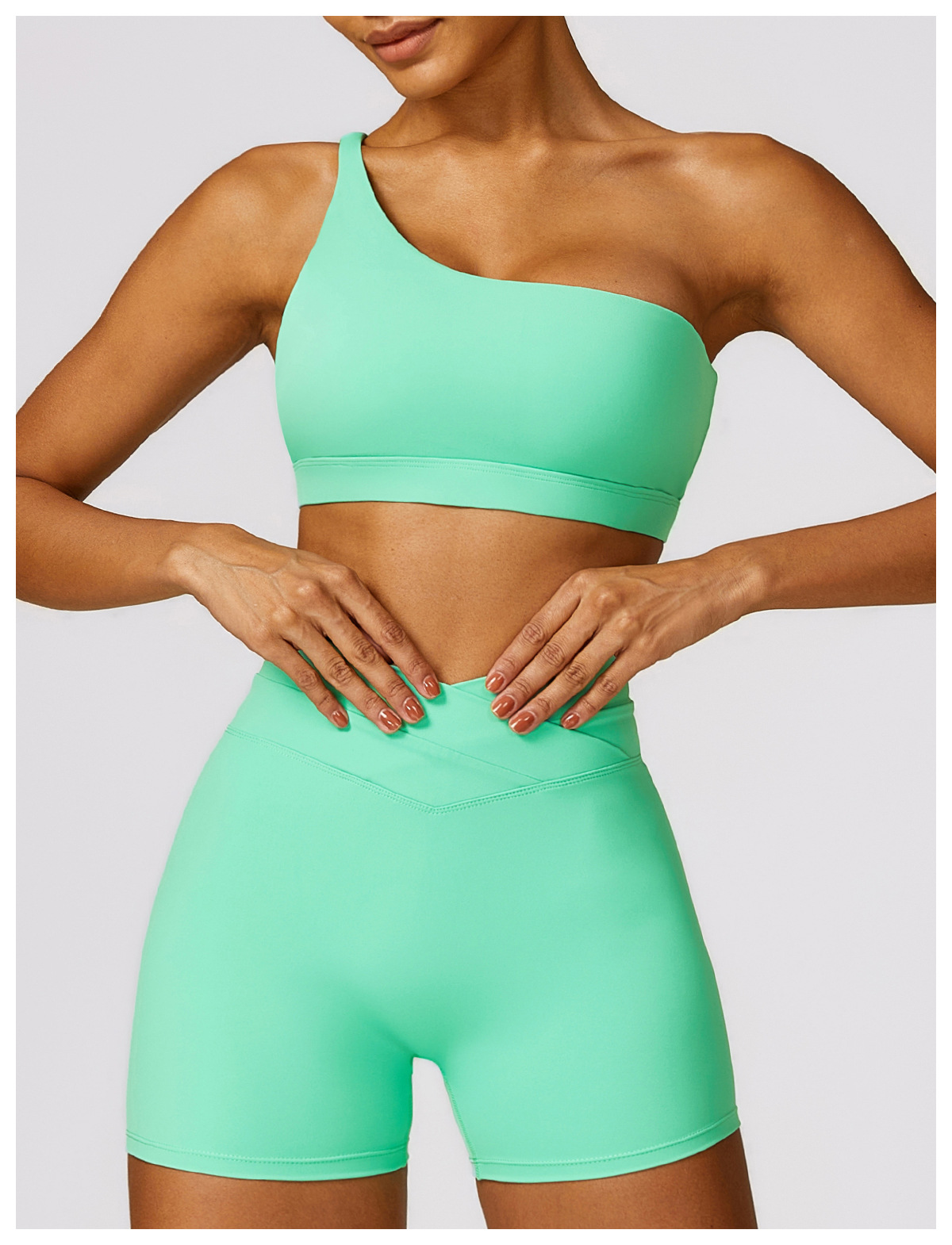 Women's One-shoulder Beauty Back Yoga Bra Quick-drying Workout Top