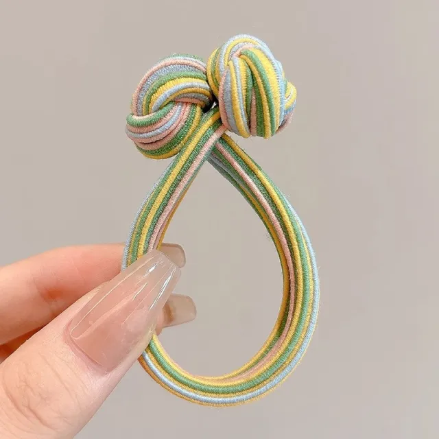 Head Rope Girls' Button High Elastic Color Green - Shop at LoveMi
