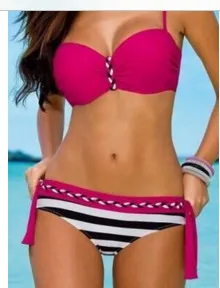Bikini Multicolour Swimsuit - Rose - View 1