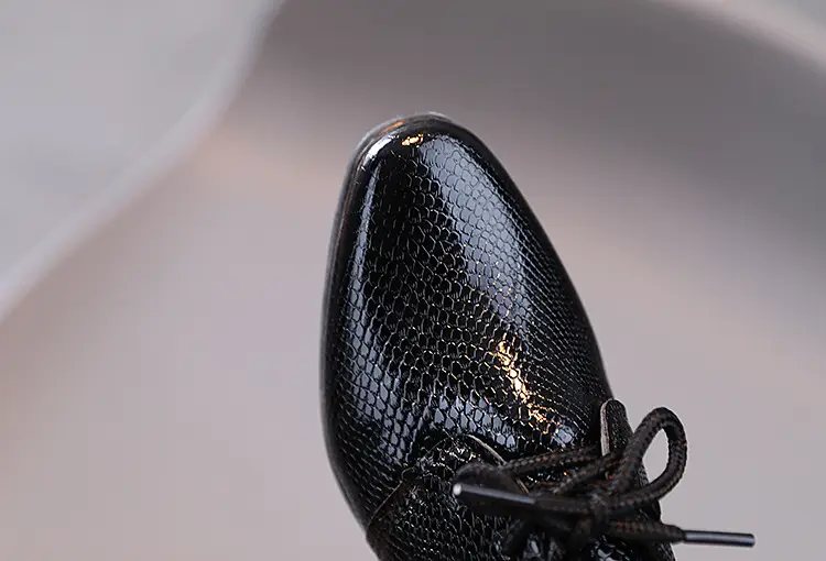 New British Style Lace-up Children's Shoes