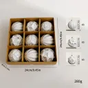Archaism Silver 8Cm 9Pcs